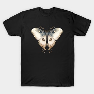 Enchanting Vintage Moth Watercolor Tee T-Shirt